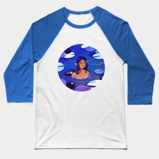 Water Lilies_RoundVersion Baseball T-Shirt